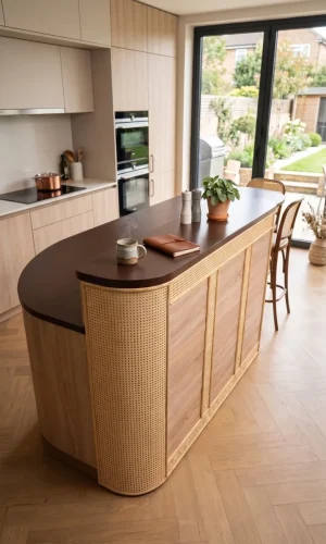 Decor lemn, ratan și bambus în proiecte reale